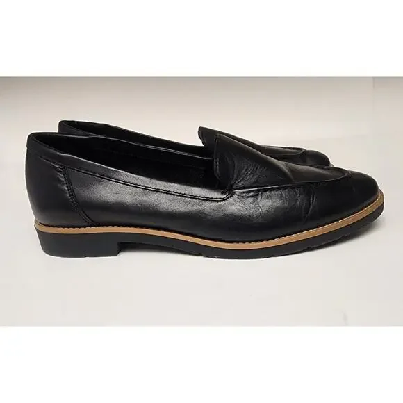 ALDO Women's Rheildanflex Leather Casual Loafer Shoes Black Size US 9 - Picture 6 of 9